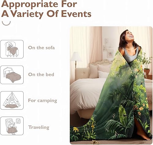 Miniatura 5 de Manta retro con diseño de amanecer, suave, acogedora, ligera, de franela con olas de montaña vintage y rayos de sol impresas para los amantes de la