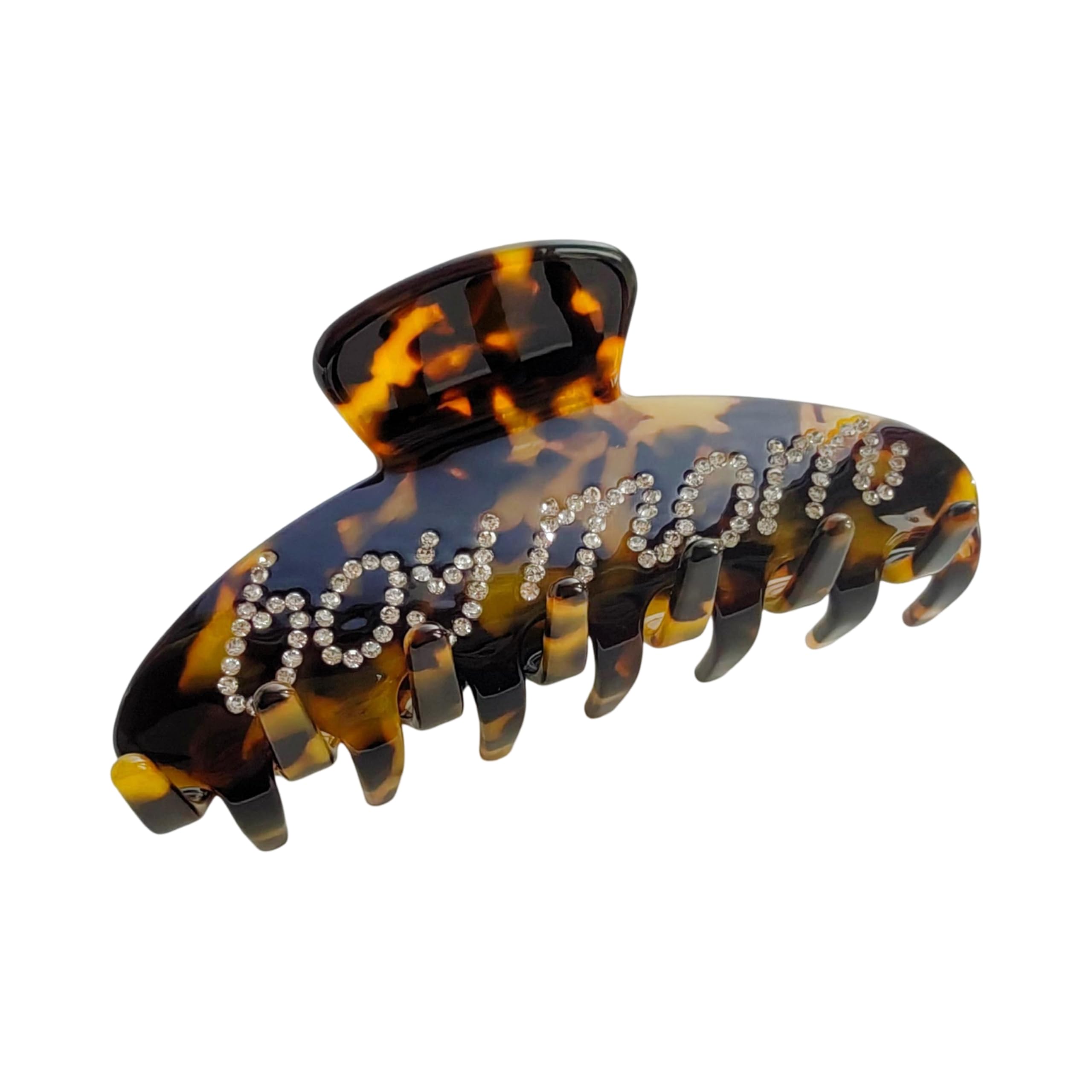 The RPZL Premium Acetate Big Hair Accessory | Oversized Claw Clip for Thick and Thin Hair | Stylish Hair Jaw for Women and Girls (Boy Mom Tortoise)