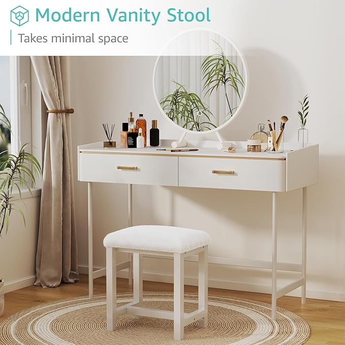 Silla De Oficina Moderna Sin Apoyabrazos Color Blanco miniatura 3