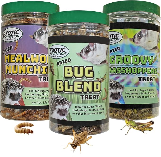 Exotic Nutrition Dried Insect 3 Pack Crickets