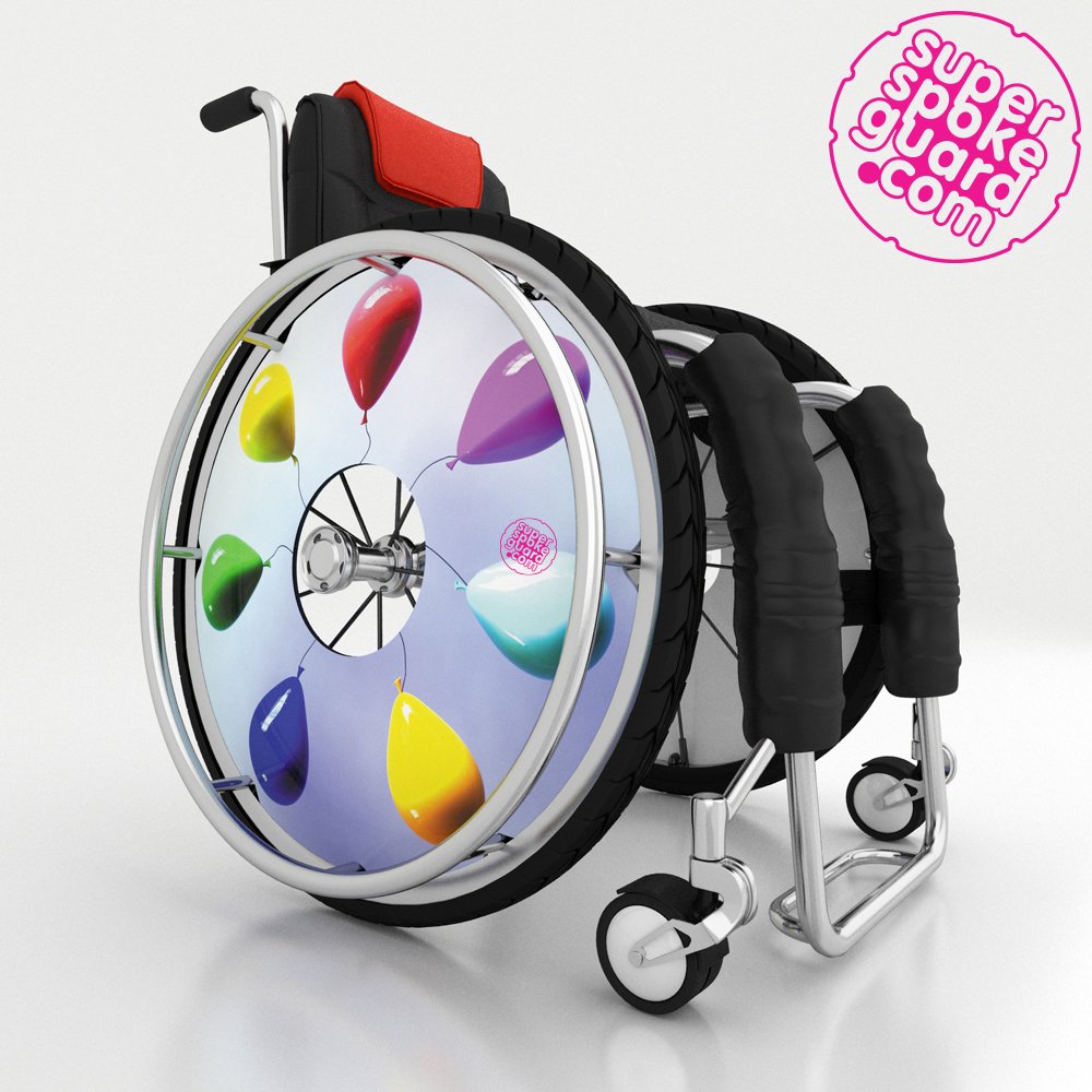 24'' Protectores de radios para sillas de ruedas A-145 (par)