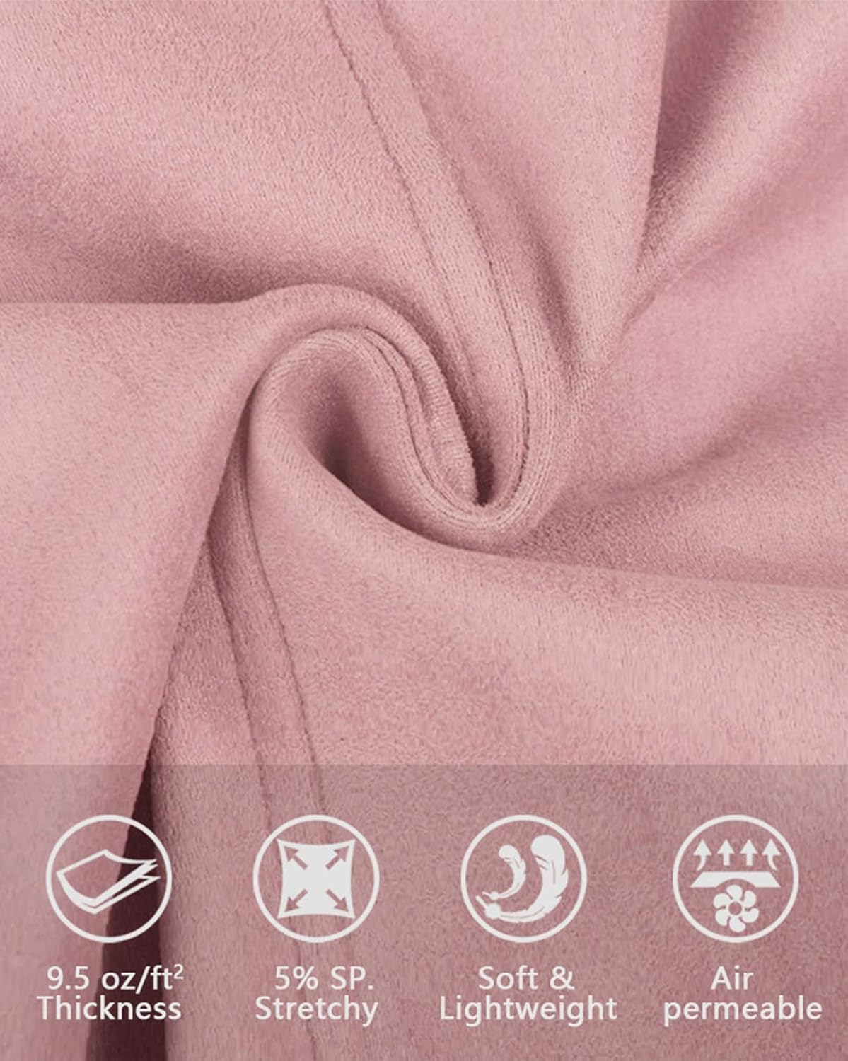 Fuinloth Women's Faux Suede Skirt Button Closure A-Line High Wasit Mini Short Skirt - Image 5