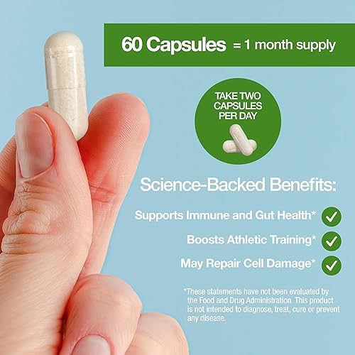 Miniatura 5 de FeelGood Superfoods Cápsulas de calostro bovino, de origen ético, 60 cápsulas - 0.07 oz diarios - Calostro procesado en las primeras 24 horas -