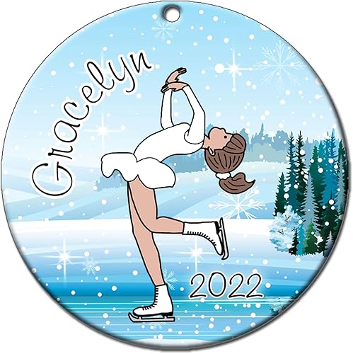 Mandys Moon - Figura decorativa de patinaje de hielo diseño de luna de Mandys