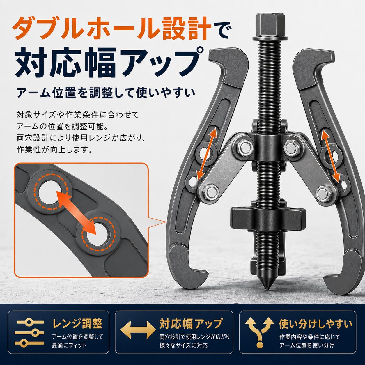 Amazon | sfasd ギヤプーラー 100mm ギア 外し プーリ抜き プーラー