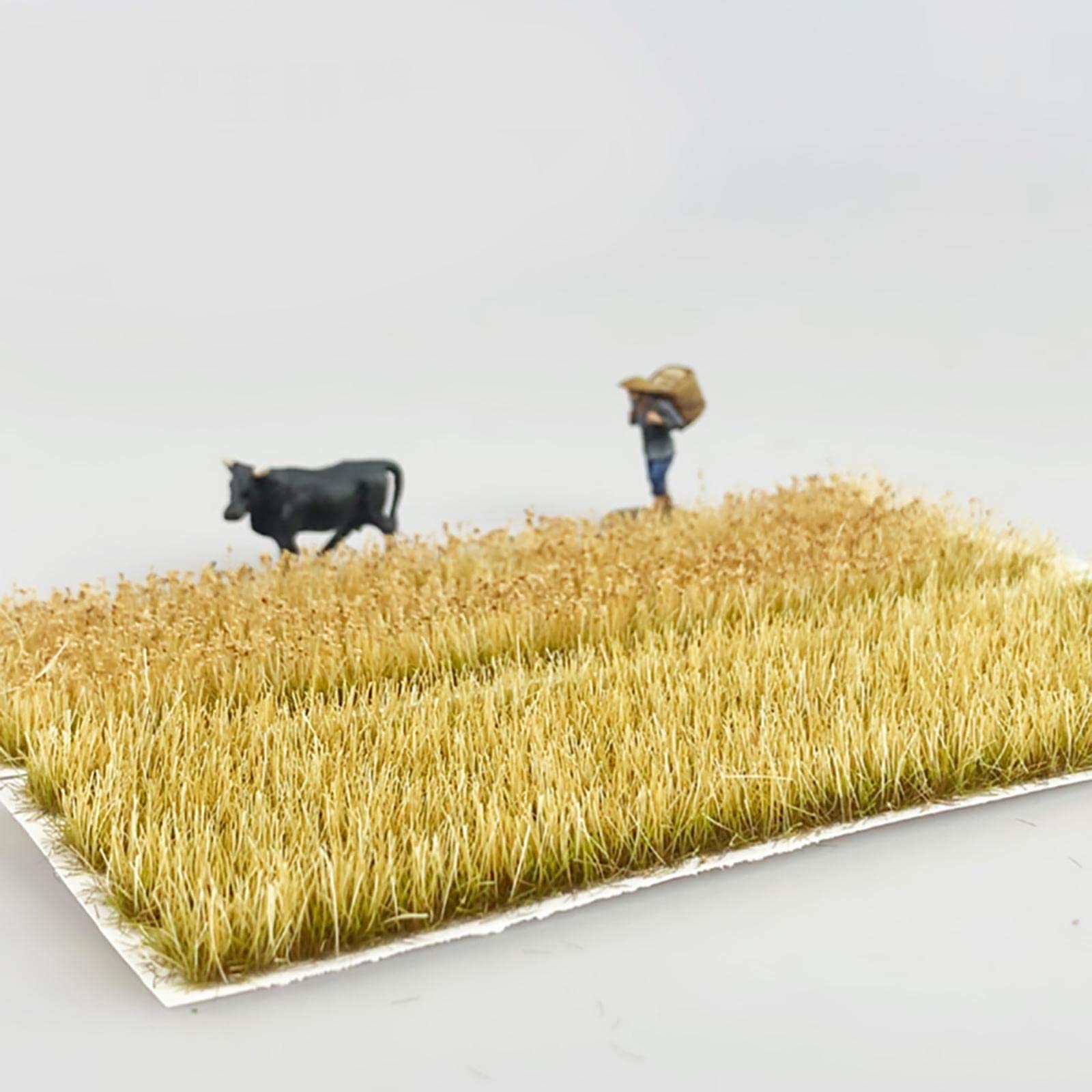 F Fityle 1: 72-87 Kit Campo di Grano in Miniatura Fai-da-Te per Accessori per Paesaggi Paesaggistici Statici da Prato Mini Ferroviari - Un