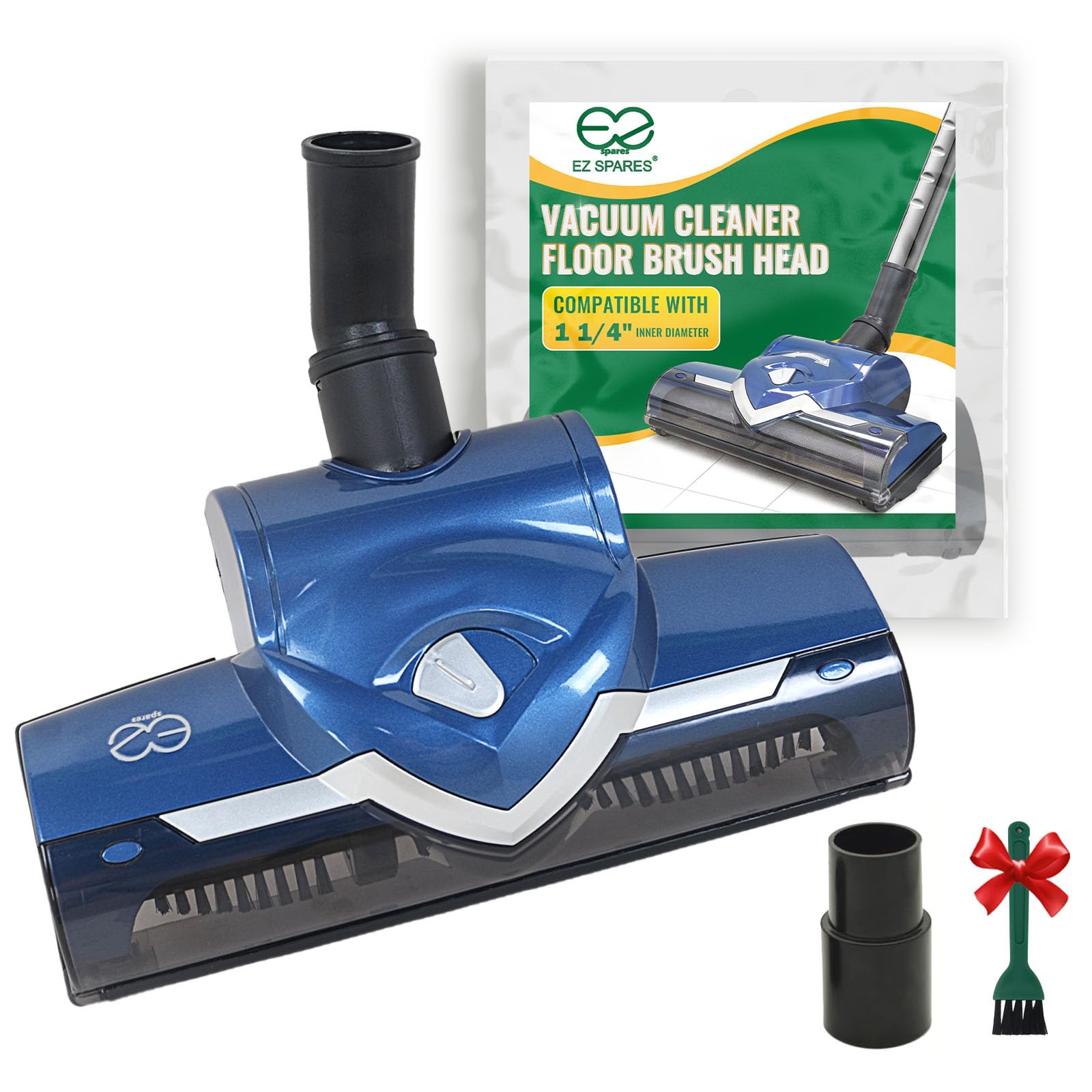 EZ SPARES Universal Vacuum Cleaner Floor Brush Head,Vacuum Cleaner Brush 1 1/4 Inch 32mm,Replacement for Most Vacuum,Hoover Eureka Royal, Rainbow Kenmore,Shop Vac,Christmas Newyear Gift(Blue)