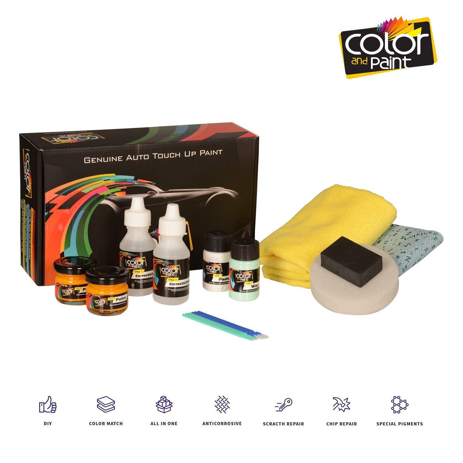 HYUNDAI Sonata/Indigo Night MET - Y4 / Color and Paint Touch UP Paint System for Paint Chips and Scratches/Basic Care