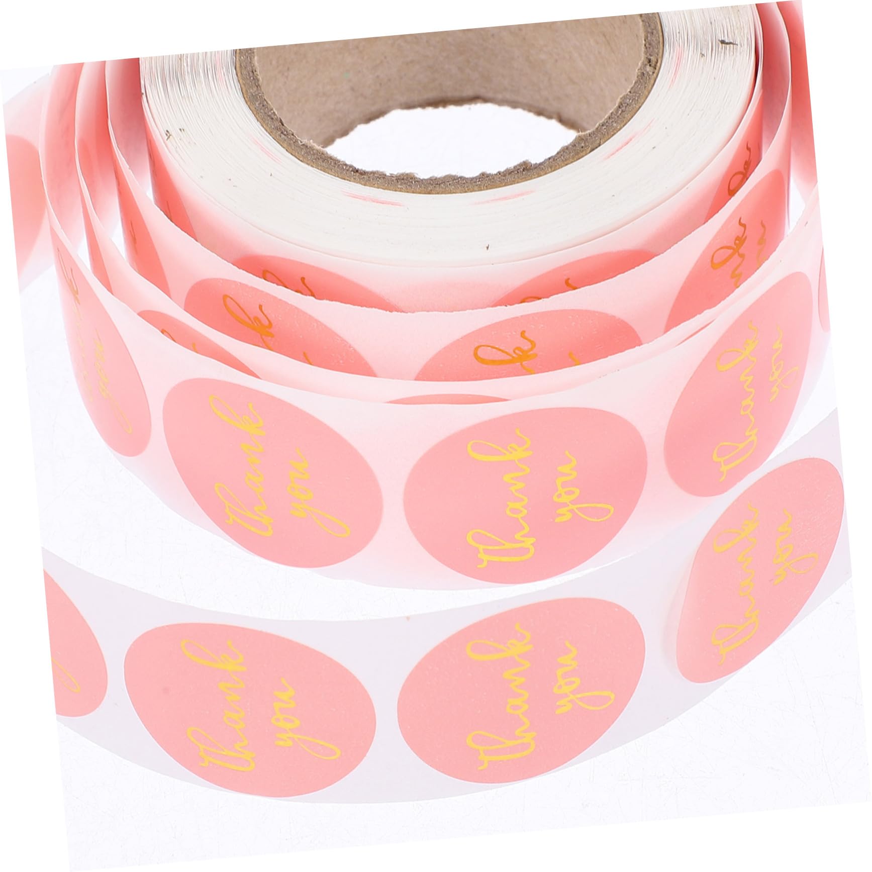 5 Set Carta Adesiva Adesivi Estetici Adesivi D'oro Etichetta Etichette Libri e Per Libri Grazie Piccola Piccoli Di Ringraziamento Rosa 3 * 5
