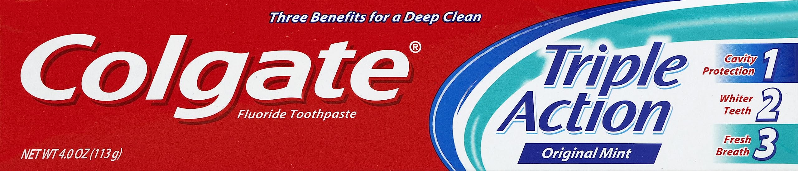 Colgate Triple Action Toothpaste 4 Ounce
