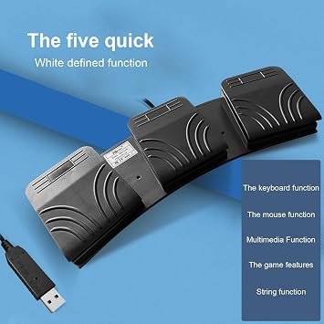 Usb フットペダル Pc トリプルフットスイッチ Pc ゲーム Pc ラップトップマウス用フットペダル