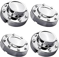 Vista 1 de KARPAL Tapas centrales para rueda delantera y trasera compatibles con Ram 3500 de 1 tonelada doble DRW 2011-2018, aleación Alcoa