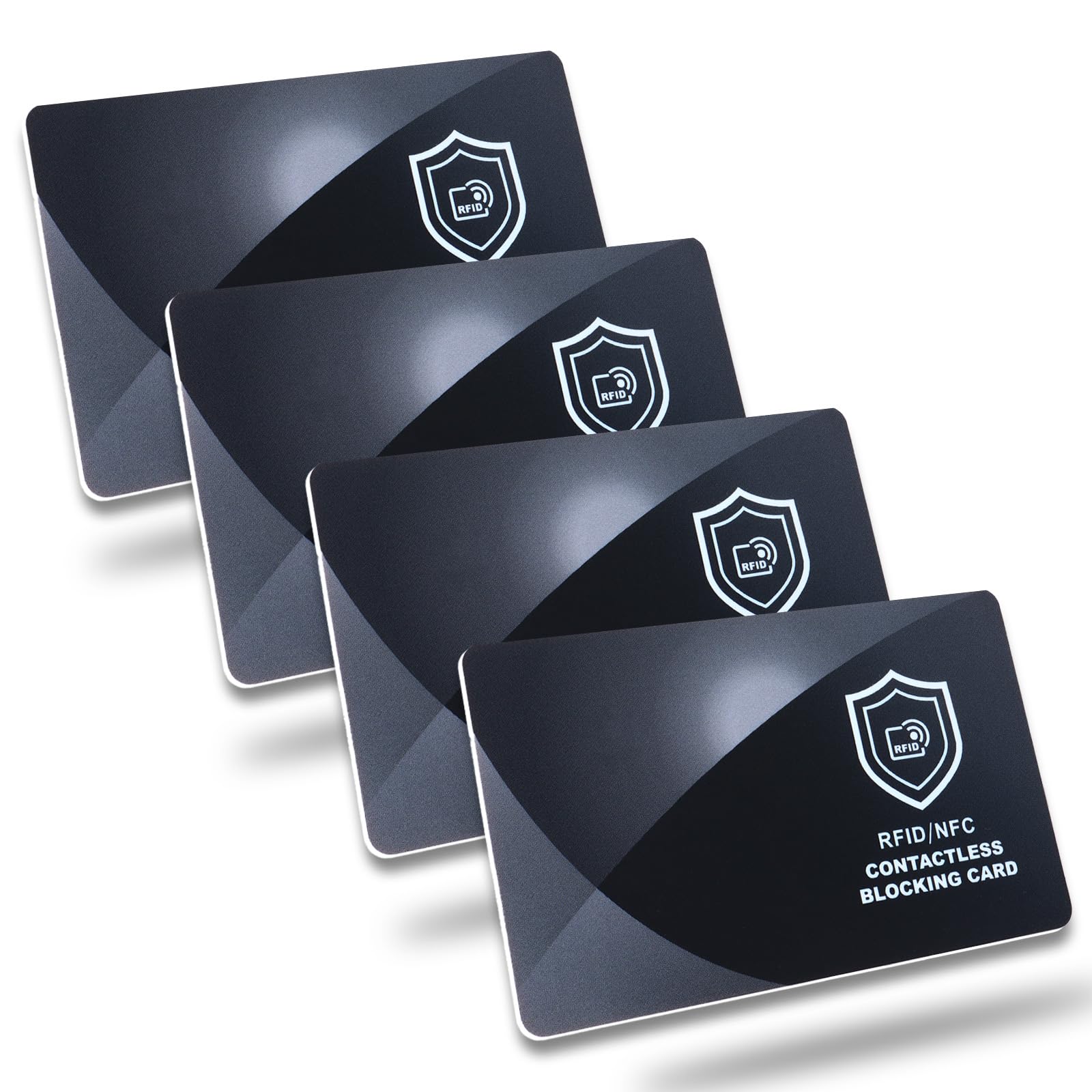 Pack De 2 Tarjeteros Con Bloqueo RFID - 6 Ranuras Cada Uno, Acero Inoxidable (negro Y Dorado)