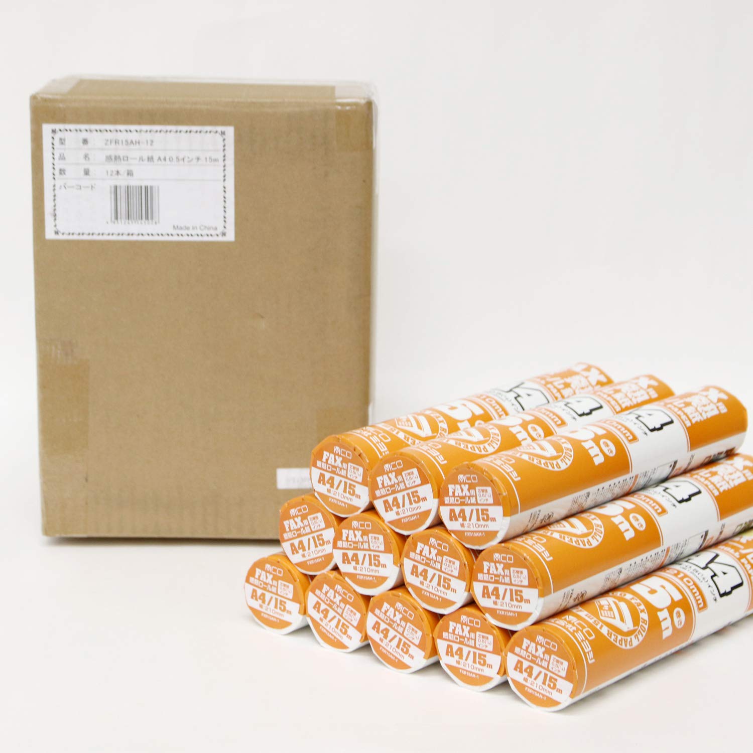 Amazon.co.jp: ミヨシ MCO FAX用感熱ロール紙(まとめ買い) A4サイズ
