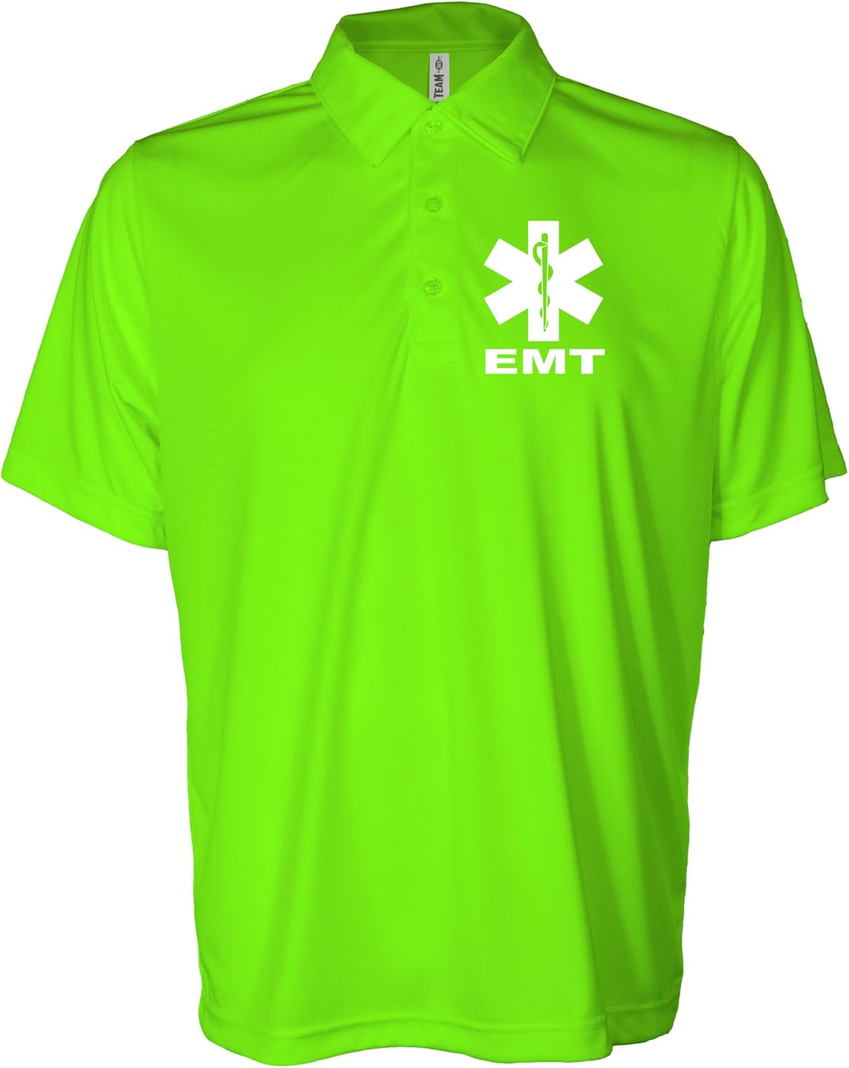 EMT Performmance Polo with Reflective Design on Left Chest and Back, Moisture Wicking Technology