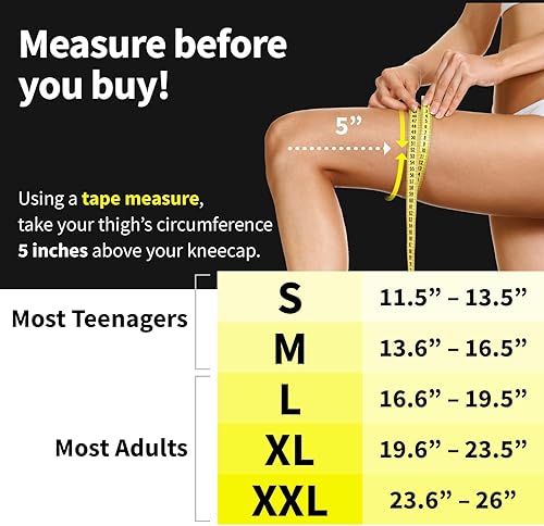 Miniatura 2 de POWERLIX Rodillera de compresión (par)  La mejor rodillera para el dolor de rodilla para hombres y mujeres  Rodillera para correr, baloncesto,