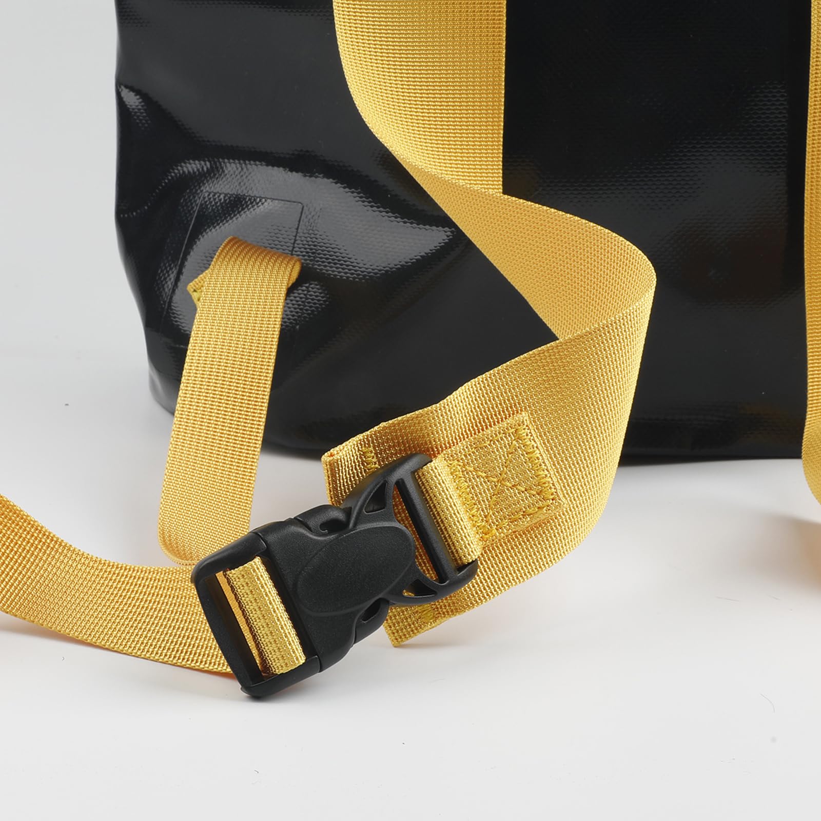 Outdoor-Kletterseiltasche, entleerbarer PVC-Aufbewahrungsrucksack, verdickte Rettungsausrüstungstasche (schwarz, 45 l)