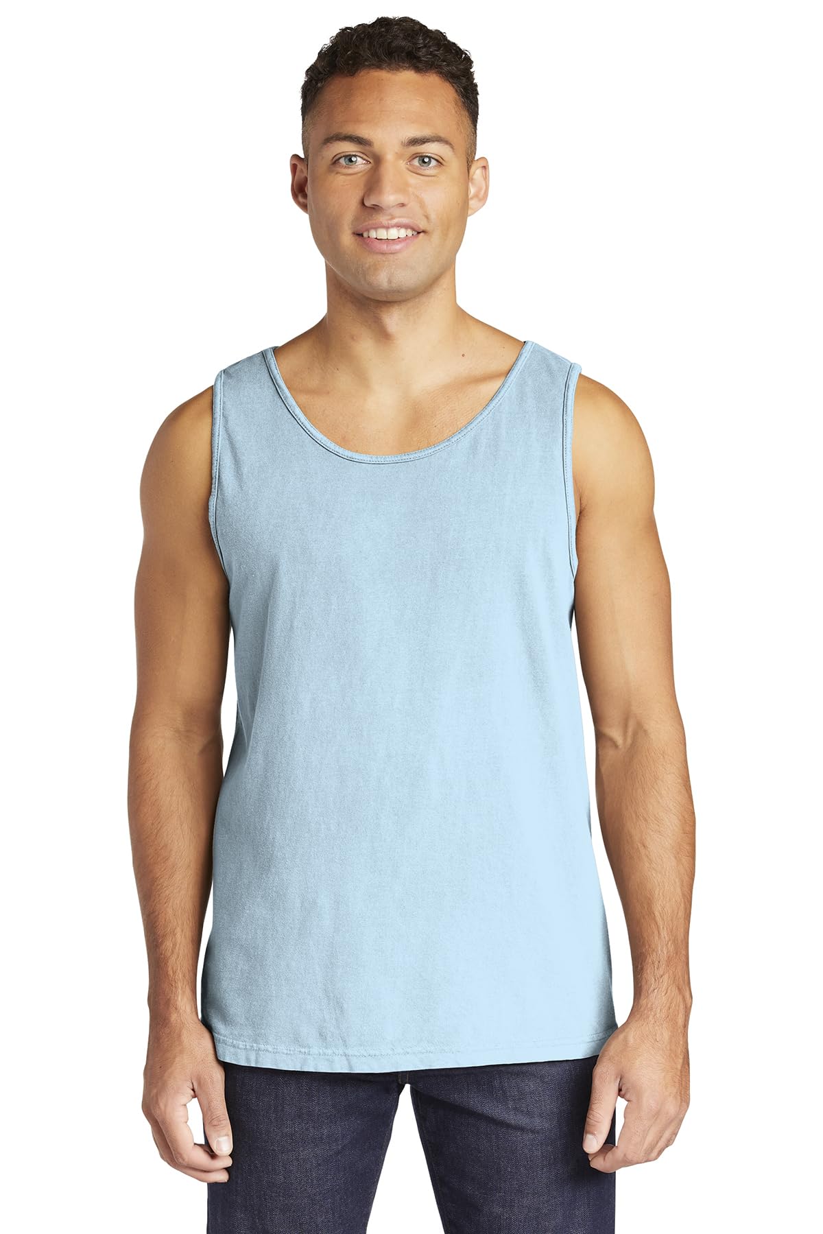 Comfort Colors Chouinard 9360 Adult Garment-Dyed Tank Top Chambray Medium