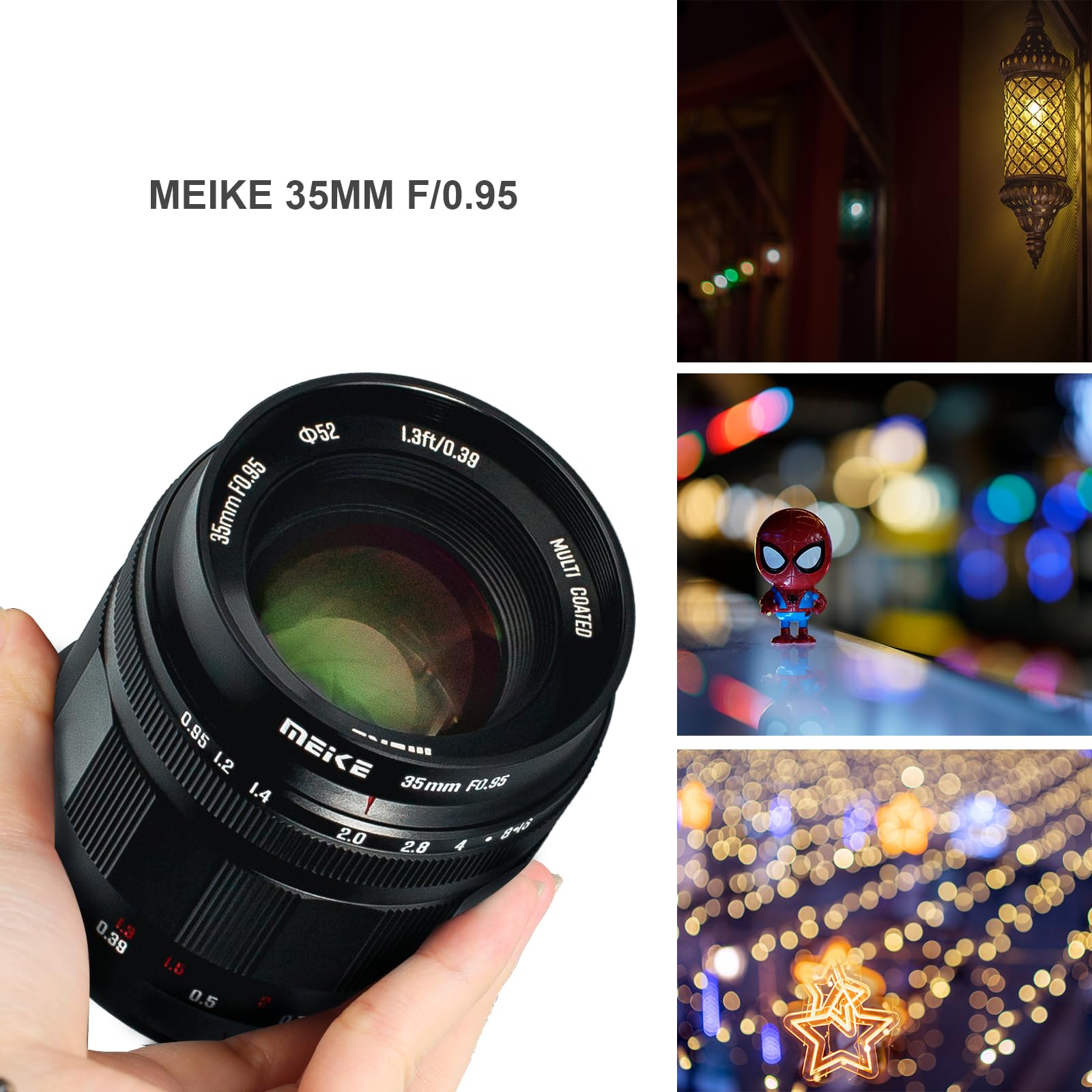 Meike Obiettivo fisso Prime da 60 mm f2.8 Grande apertura APS-C Frame Messa a fuoco manuale Prime Compatibile con fotocamere mirrorless Canon EF-M