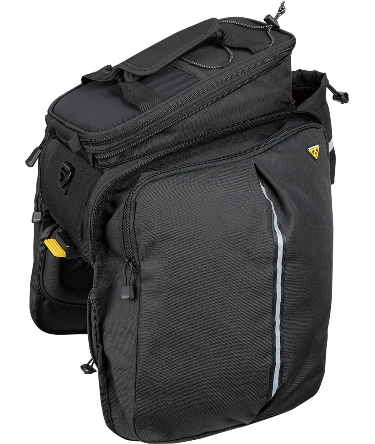Topeak MTX 2.0 TrunkBag DXP - Bolsa para Maletero de Bicicleta Resistente al Agua con Lados expandibles, Compatible con Todos los estantes MTX QuickTrack 2.0, Color Negro
