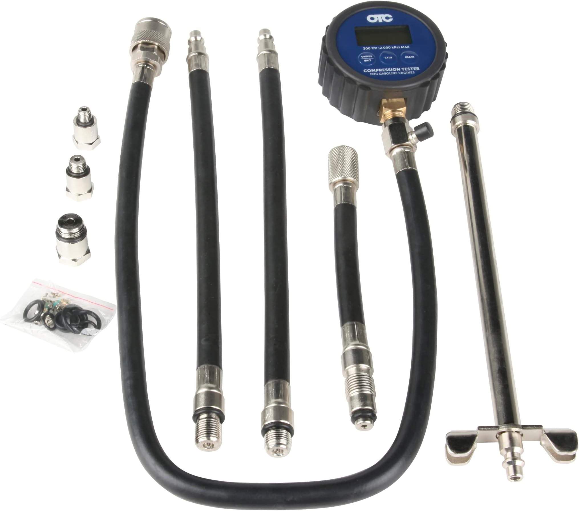OTC 5605 Gasoline Engine Compression Tester Kit – With Adapters For Ford Triton Engines