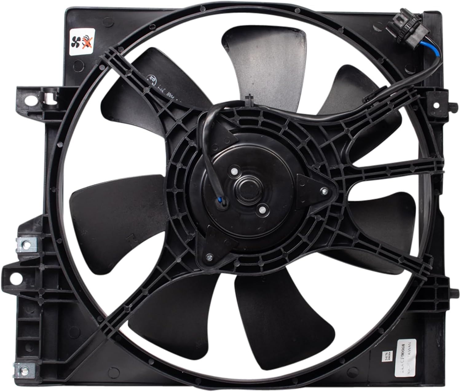 TRQ A/C Condenser Cooling Fan Assembly Compatible with 1999-2002 Subaru Forester 1999-2001 Impreza SU3113102