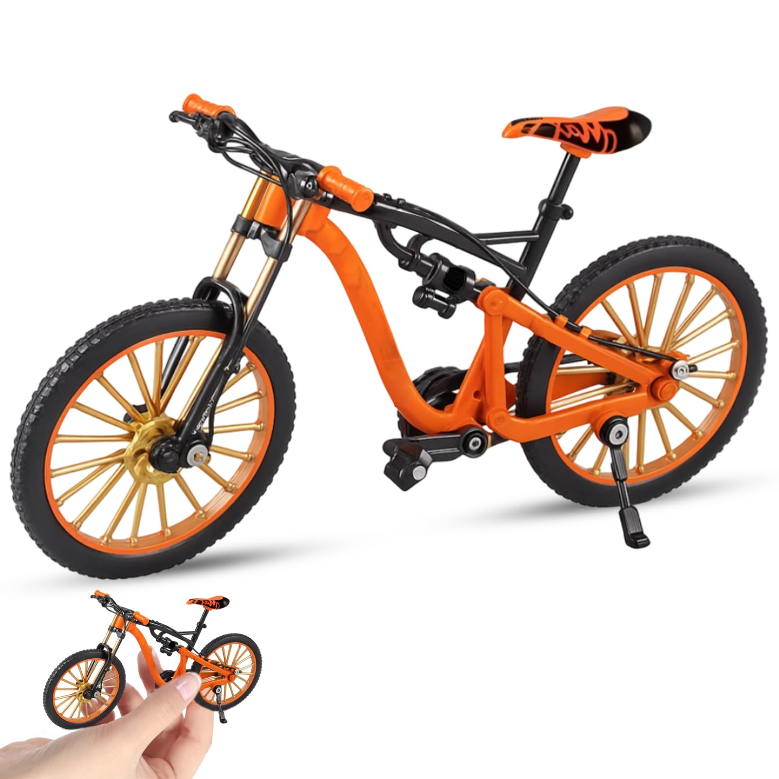 MXHBSTP Finger Mountain Bike, Miniature Bike Toy for Desk Decoration and Finger Play 10 x 17 cm