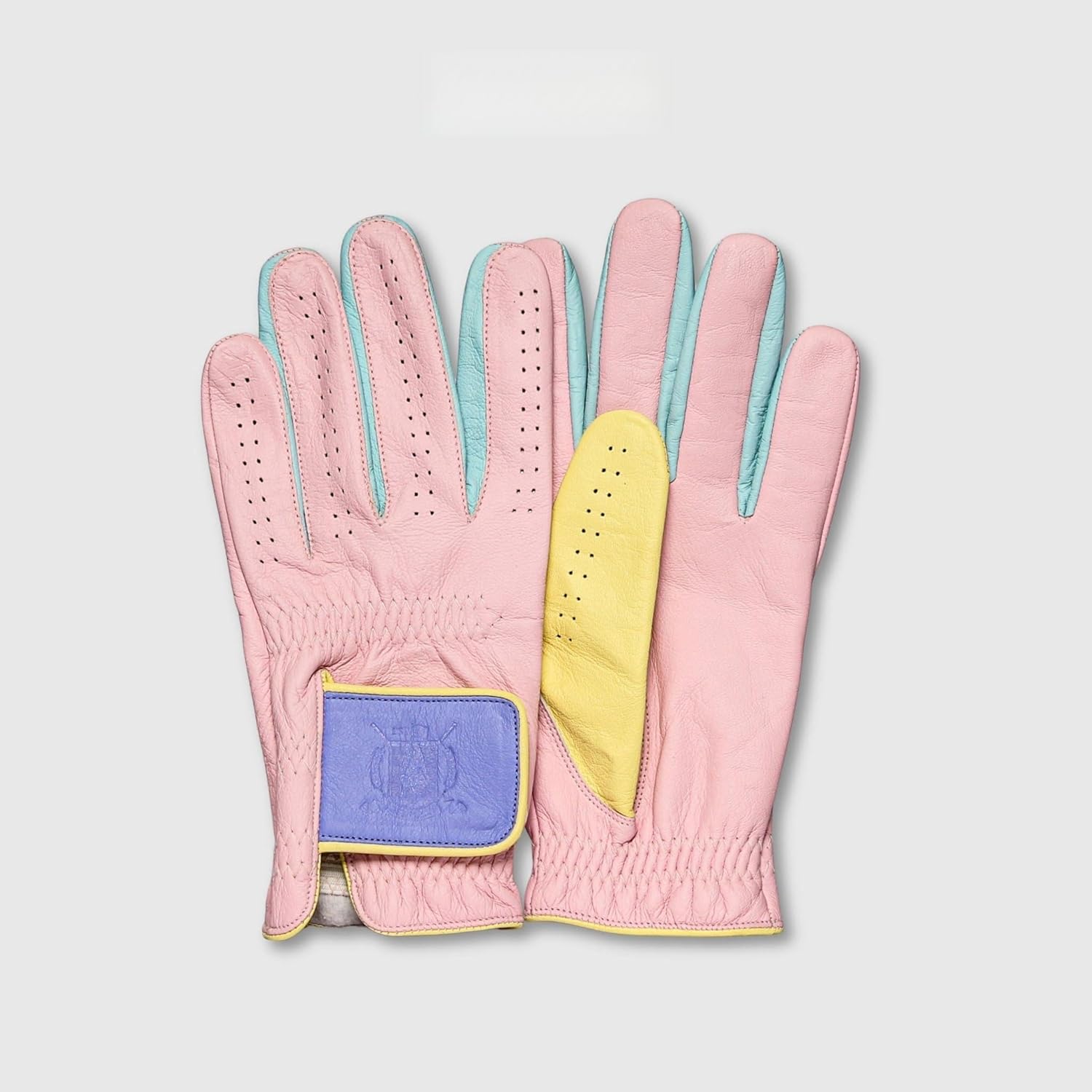 PRO Pastel Cabretta Leather Golf Gloves - Pink (2 Pack)