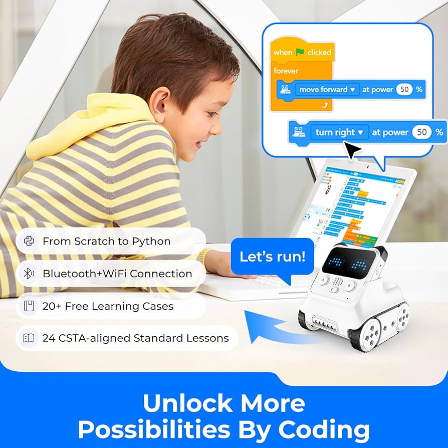 Amazon.com: Makeblock Codey Rocky Interactive Emo Robot, Coding