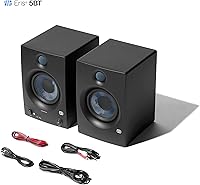Vista 7 de PreSonus Eris 5BT - Monitores de estudio Bluetooth con Bluetooth, par de altavoces de estantería de 5.25 pulgadas, estéreo, computadora