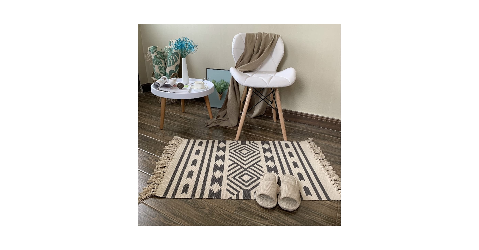 Amazon｜[ZS2L7] ラグマット ラグカーペット おしゃれ タッセル