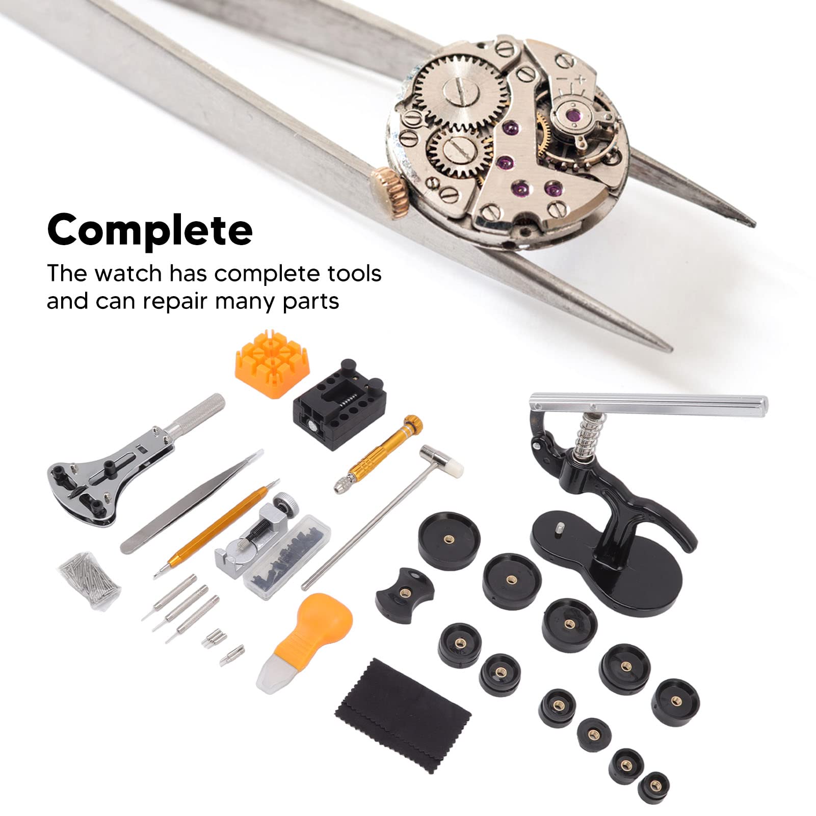 Kit Profesional de reparación de Relojes, Kit de Herramientas para Relojes, Herramienta de reparación de Relojes para Cambio de Correa y reemplazo de batería.