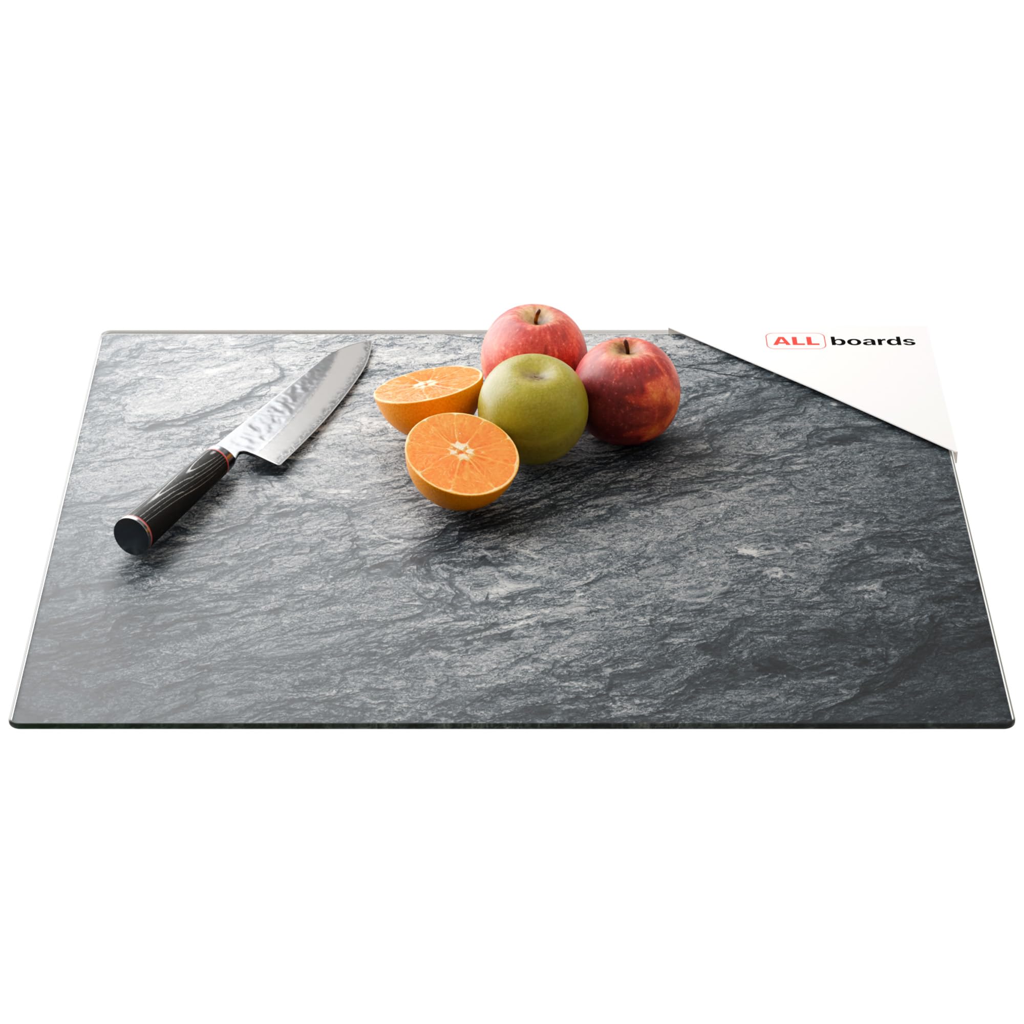 Planche De Cuisine En Verre Trempé Tulup – 60x52 Cm – Motif Mur De Pierre Beige