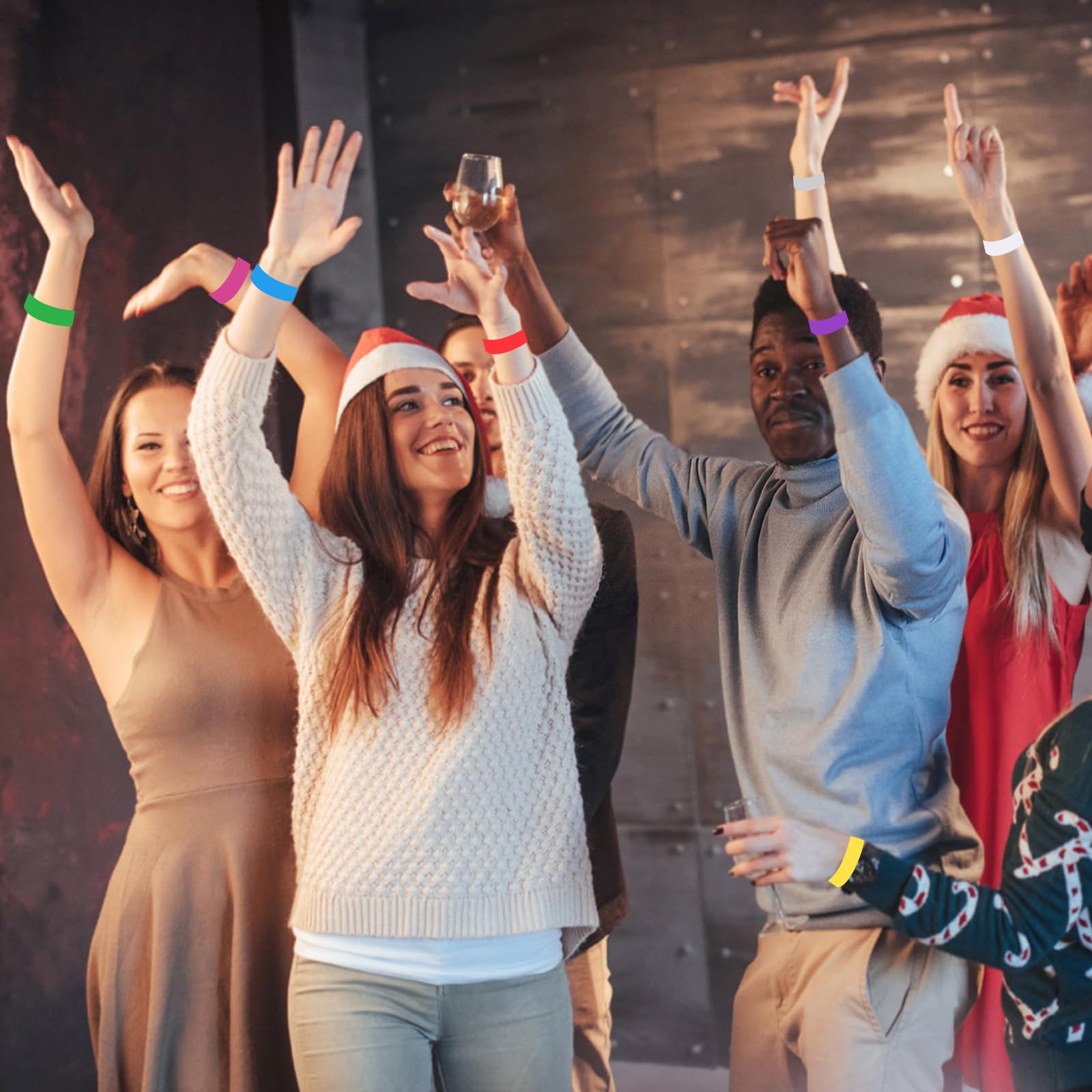 LOMIMOS 1000 pz Braccialetti di Identificazione, Impermeabili Braccialetti di Carta Impermeabile Braccialetto di Festa per Festival di Musica Club Concerto Festival e Viaggi Ingresso Eventi