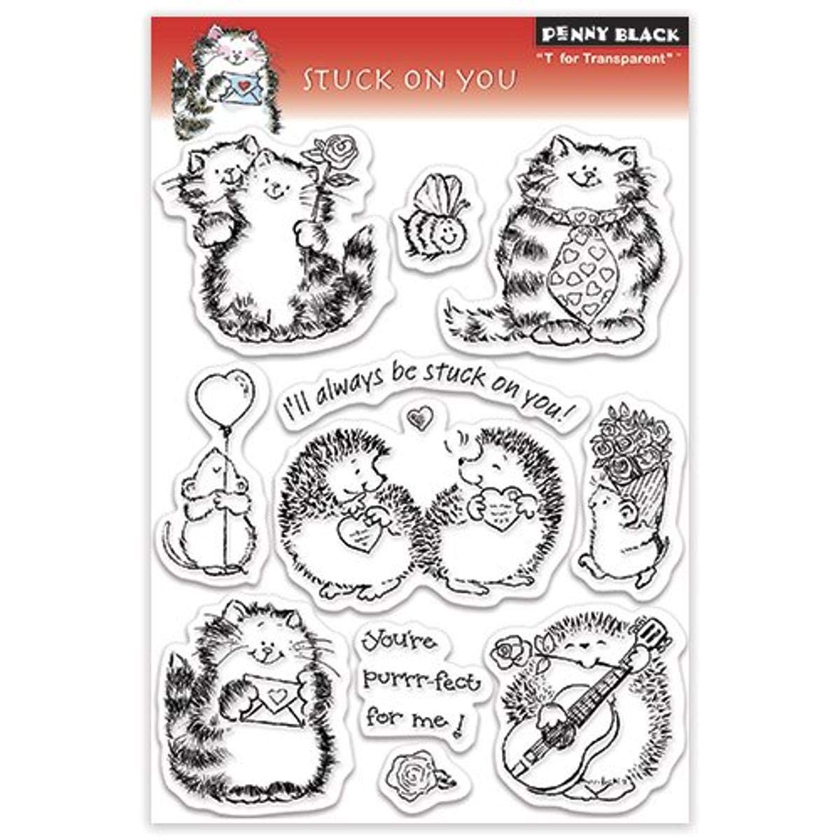 Amazon.co.jp: ペニーブラッククリアスタンプセット Stuck On You 