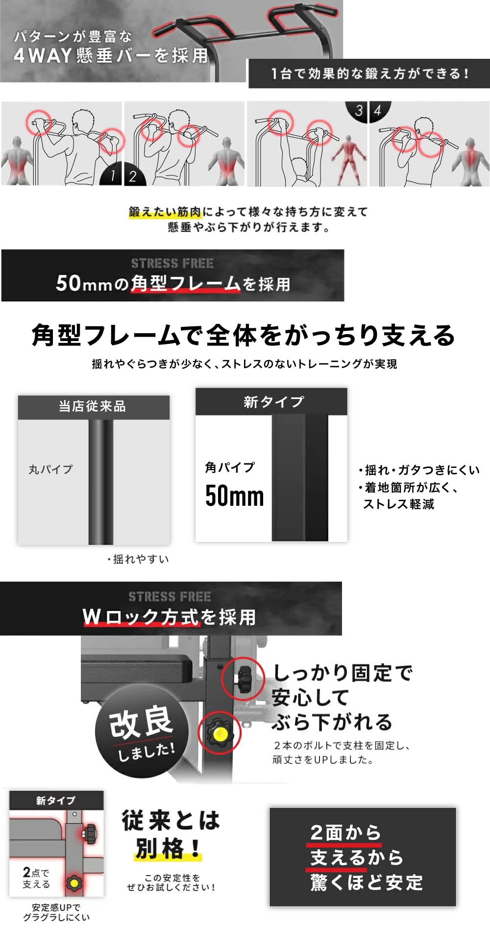 Amazon | BARWING(バーウィング) ぶら下がり健康器 モデル 高さ調整 3D