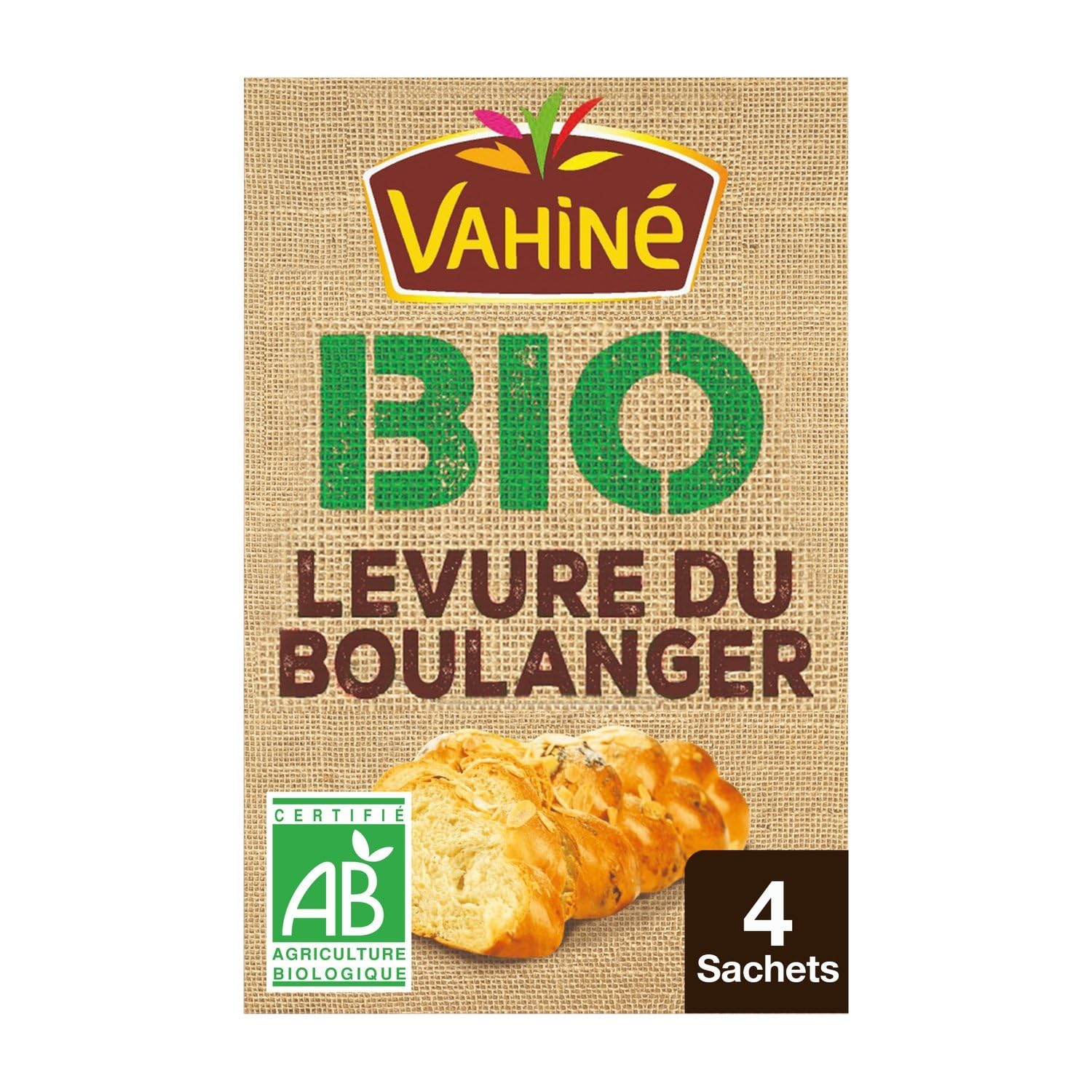 Levure du Boulanger Levée Rapide Bio VAHINE - les 4 sachets de 4,5g Lot De 4 - Par Lot