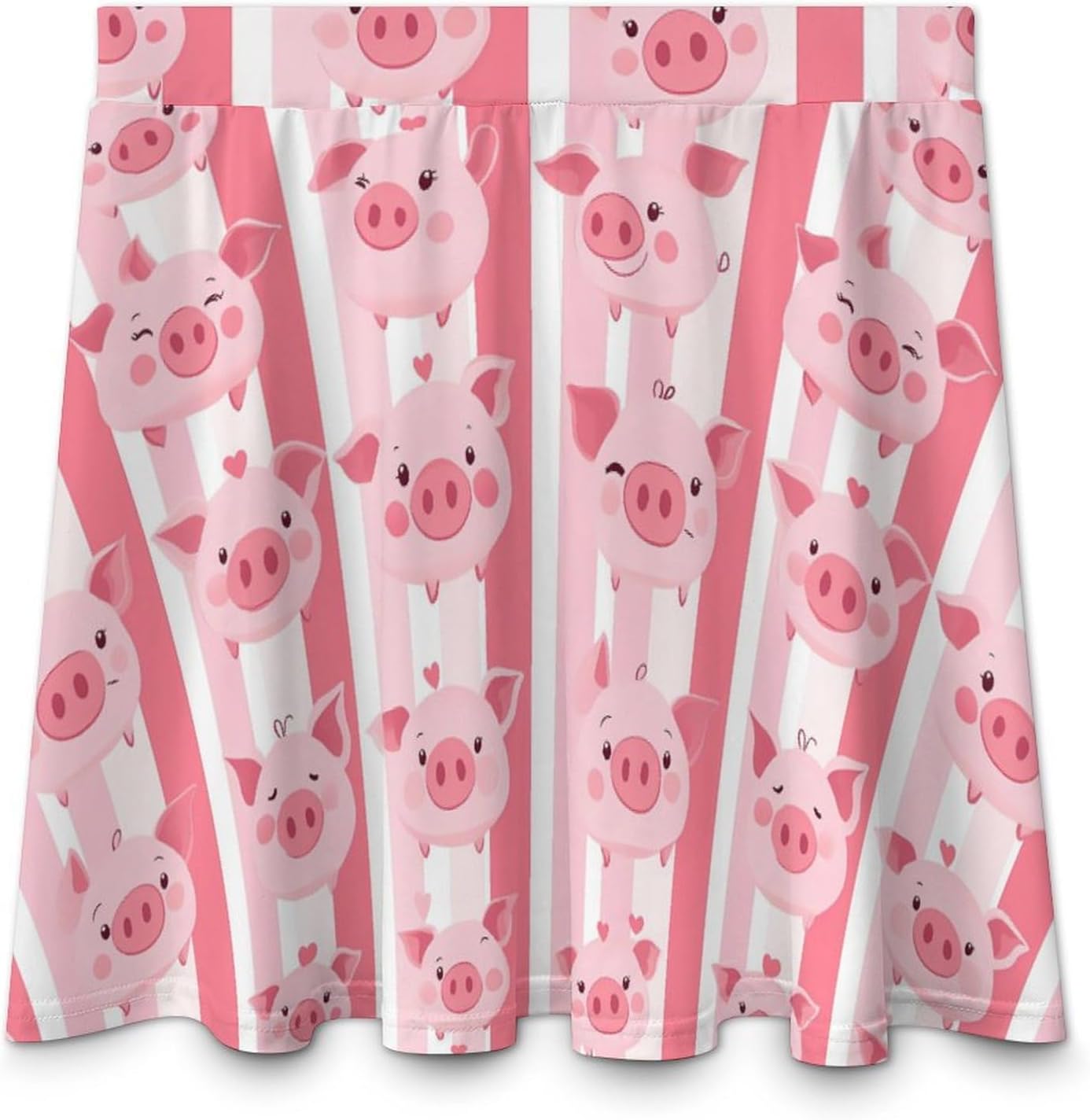 Cute Pigs Women Tennis Skirt Print Golf Skirts Mini Casual Workout Skorts