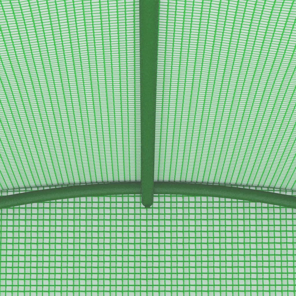 vidaXL Serra Vivaio Orto Giardinaggio Riparo per Piante Frutteto Domestico Aiuola Arredo Struttura Tunnel Giardino in Acciaio 3,43x2x2 m