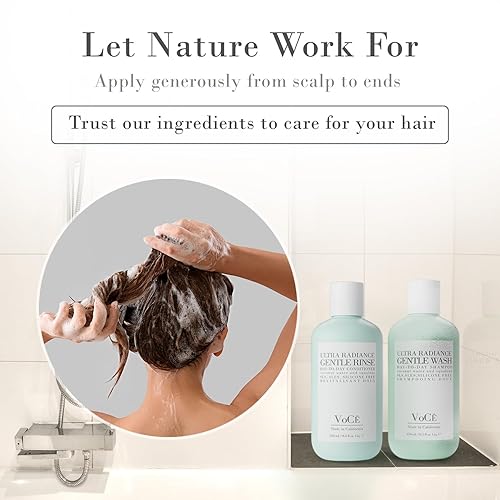 Miniatura 7 de VoCÊ Haircare - Champú vegano y libre de crueldad animal Cuidado del cabello limpio, seguro para el color, sin parabenos ni sulfatos, ultra