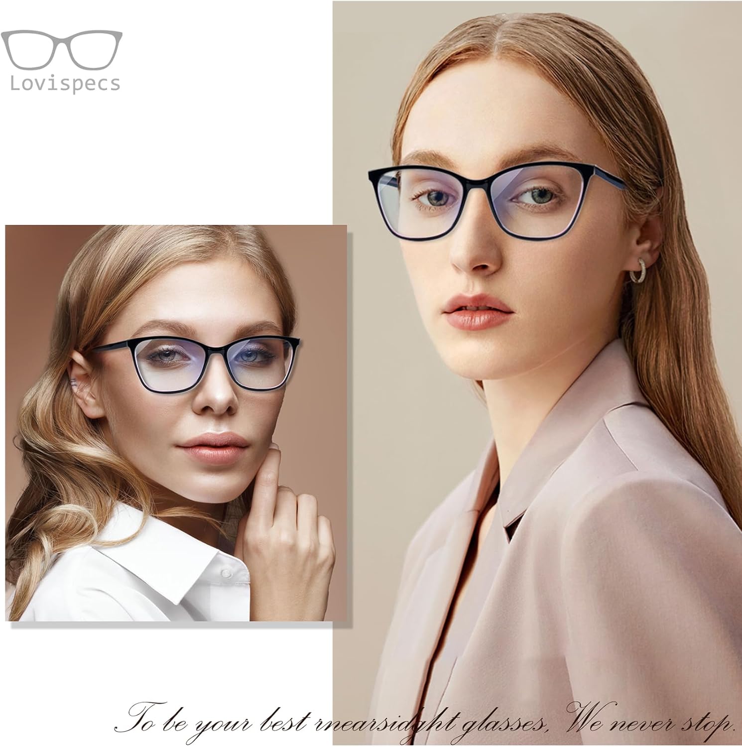 Distance Nearsighted Glasses Women,Near Sighted Far Vision Farsighted Myopia Eyeglasses Frame * Not reading glass* - Image 2