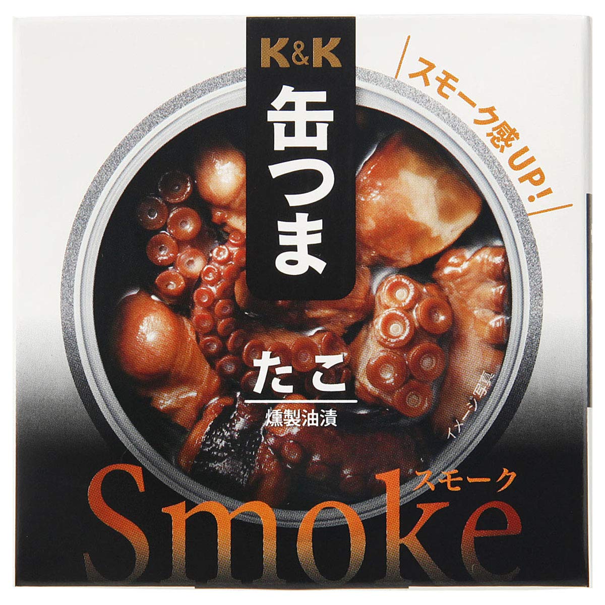 Amazon | K&K 缶つまスモーク たこ 50g | K&K(ケーアンドケー) | 魚介