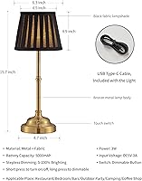 Vista 5 de KDG Cordless LED Table Lamp Set of 2, Portables Fabric Shade Desk Lamps, 5000mAh Rechargeable Battery Powered Lighting, Dimmable Light for Dining