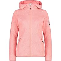 CMP - Giacca Donna Cappuccio Fisso, Pesca-Gesso