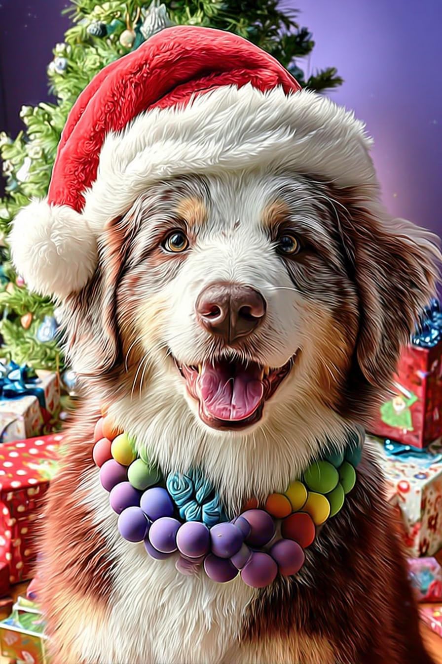 Corgi in A Christmas Basket 1000 Pieces Puzzle for Adults, Educational Intellectual Jigsaw Puzzle, Christmas Fantasy Puzzles for Adults Fun Game 20 * 28.8 Inch