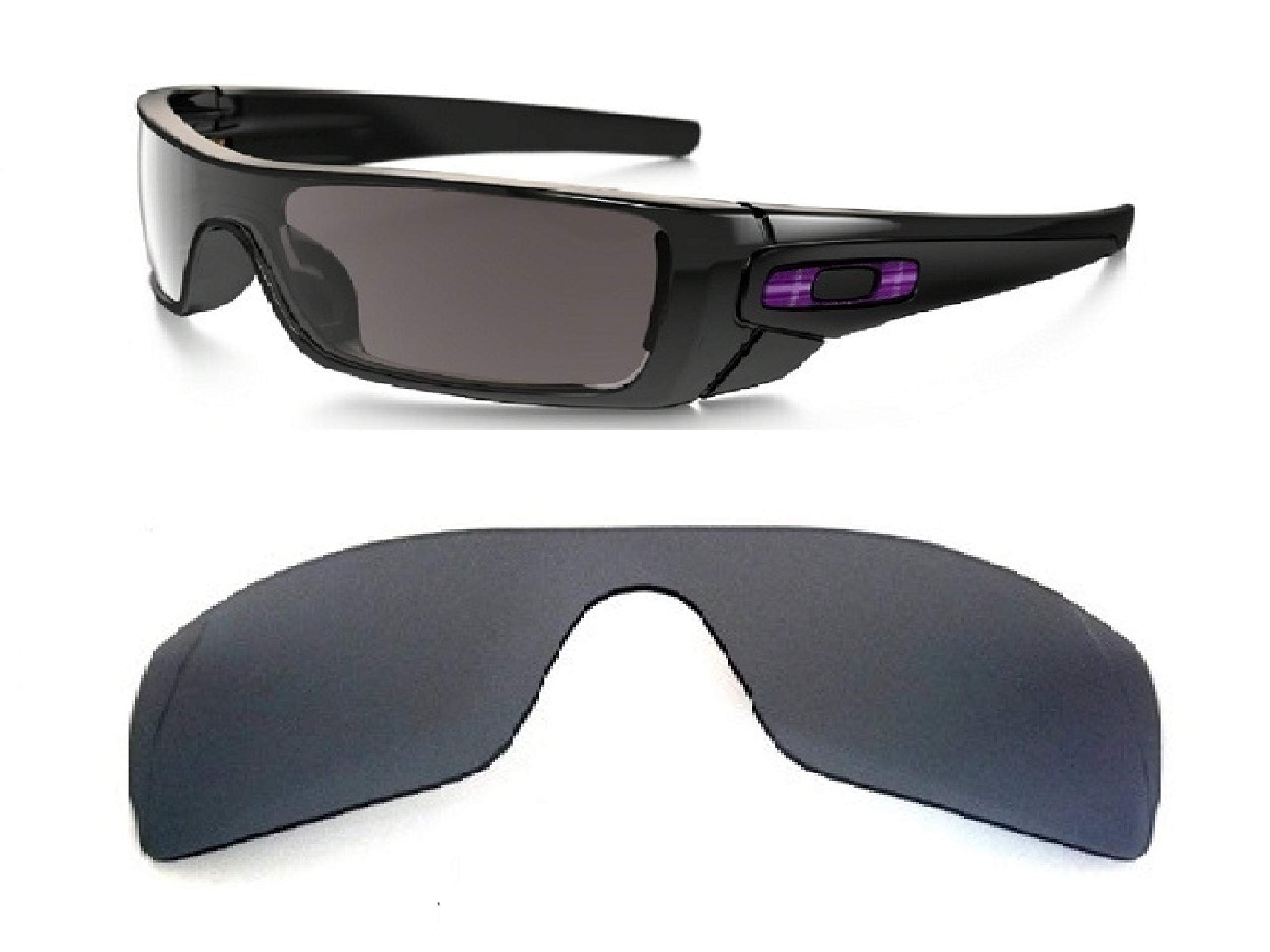 GALAXYLENSEGalaxy Replacement Lenses For Oakley Batwolf Sunglasses Black Polarized,100% UVAB