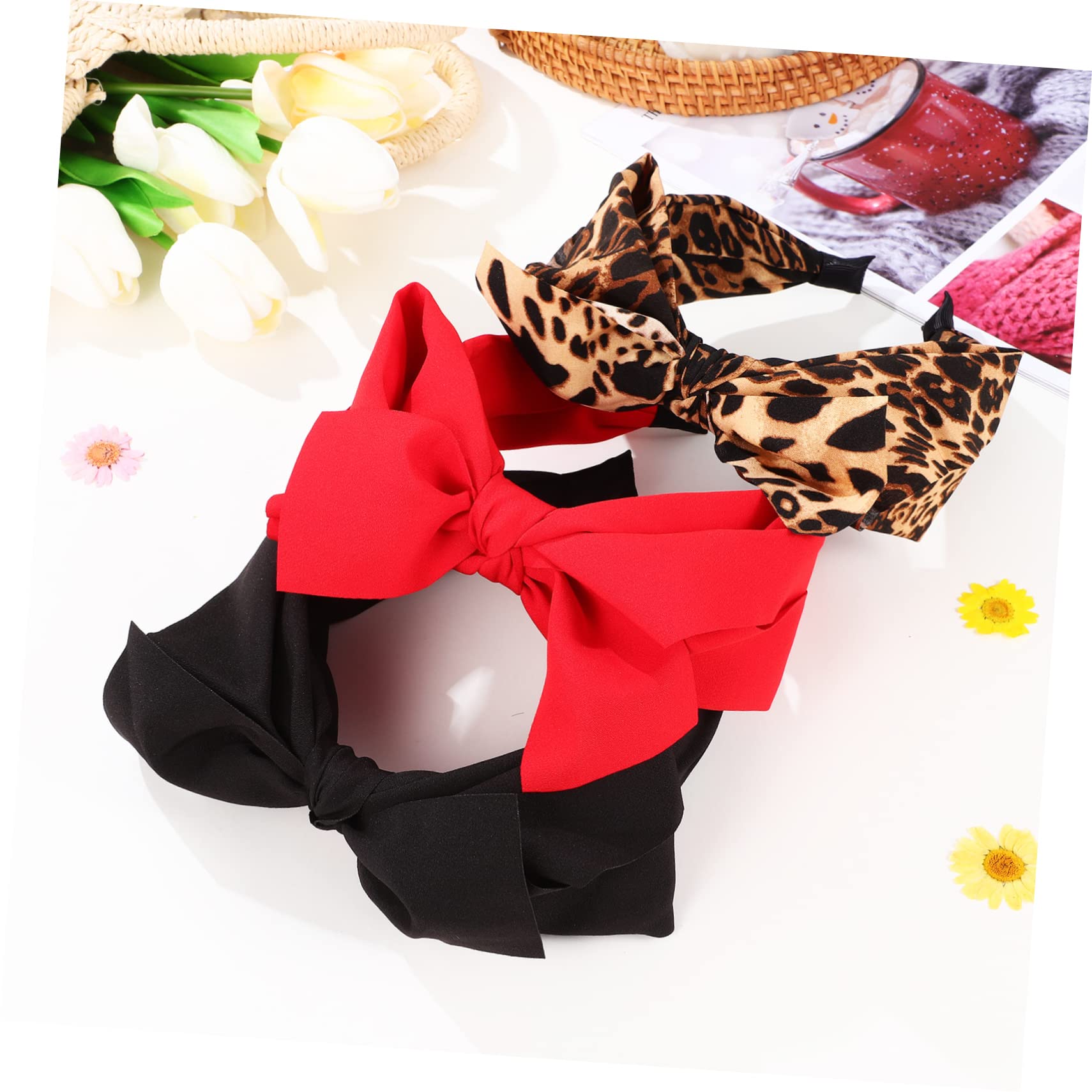 Didiseaon 6 Piezas Diadema Con Lazo Diadema De Escenario s Anudadas Para Niñas Retro Tiara De Boda Decoración De Boda Perder El Plastico Venda Costado
