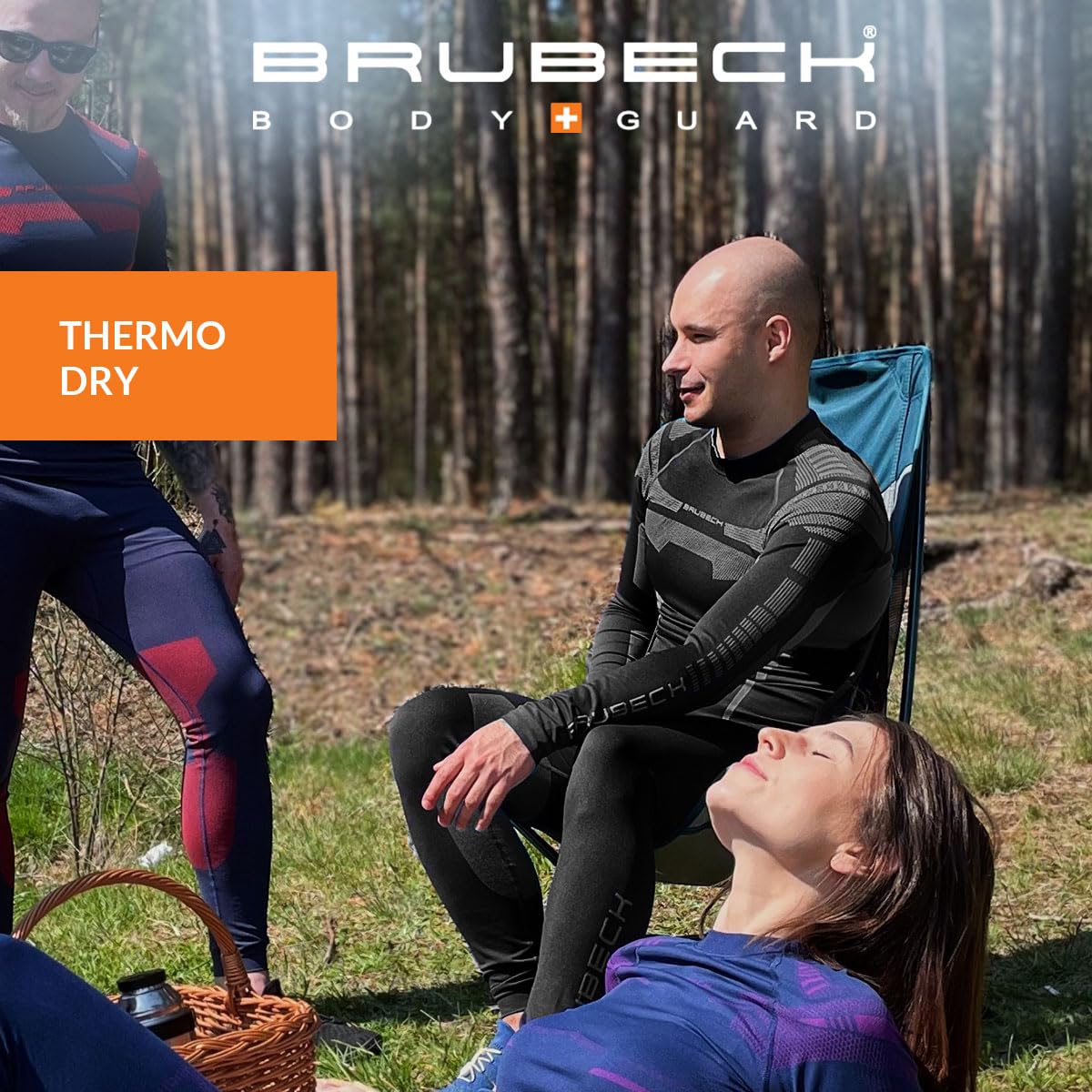 BRUBECK sous-vêtement Thermique Homme Chaud Ensemble Ski Homme pour Sports d’Extérieur Thermiques Homme T-Shirt Manches Longues et/ou Pantalon Fonctionnel sous-vêtements