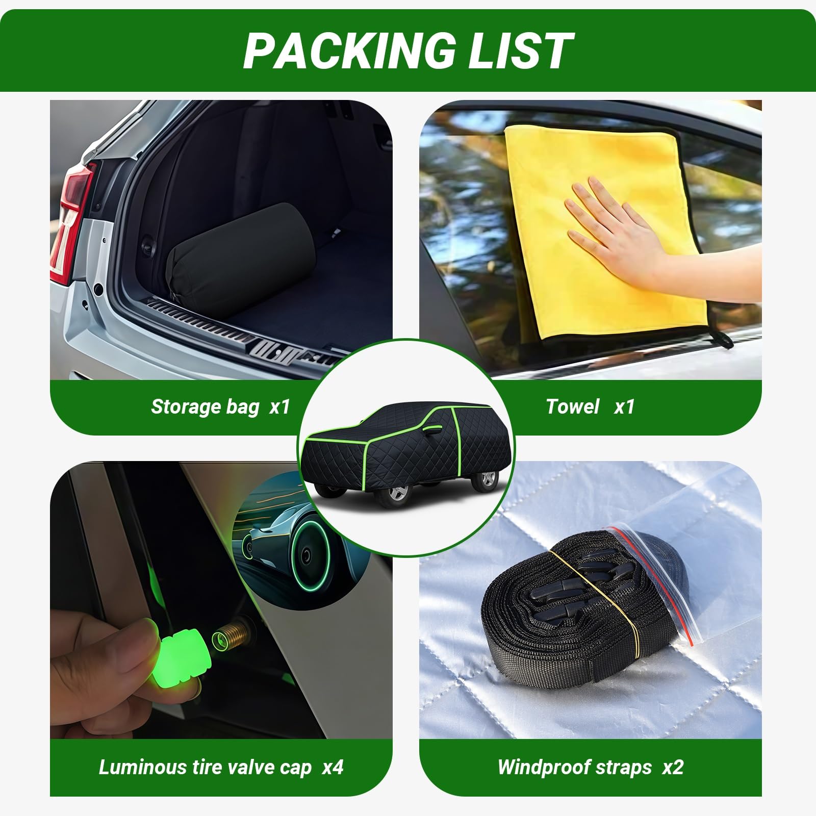 Funda Protectora Coche Exterior para Nissan Terrano II 3 Puertas | 4.080x1.775x1.735 mm,Cubierta Impermeable Transpirable Espesa Cubre Coches,Exteriores Resistente a Granizo