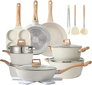 21PCS Pots and Pans Set Non Stick Cookware Set Nonstick with Cooking Set